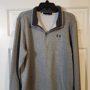 Under Armour pullover golf sweater LG gray